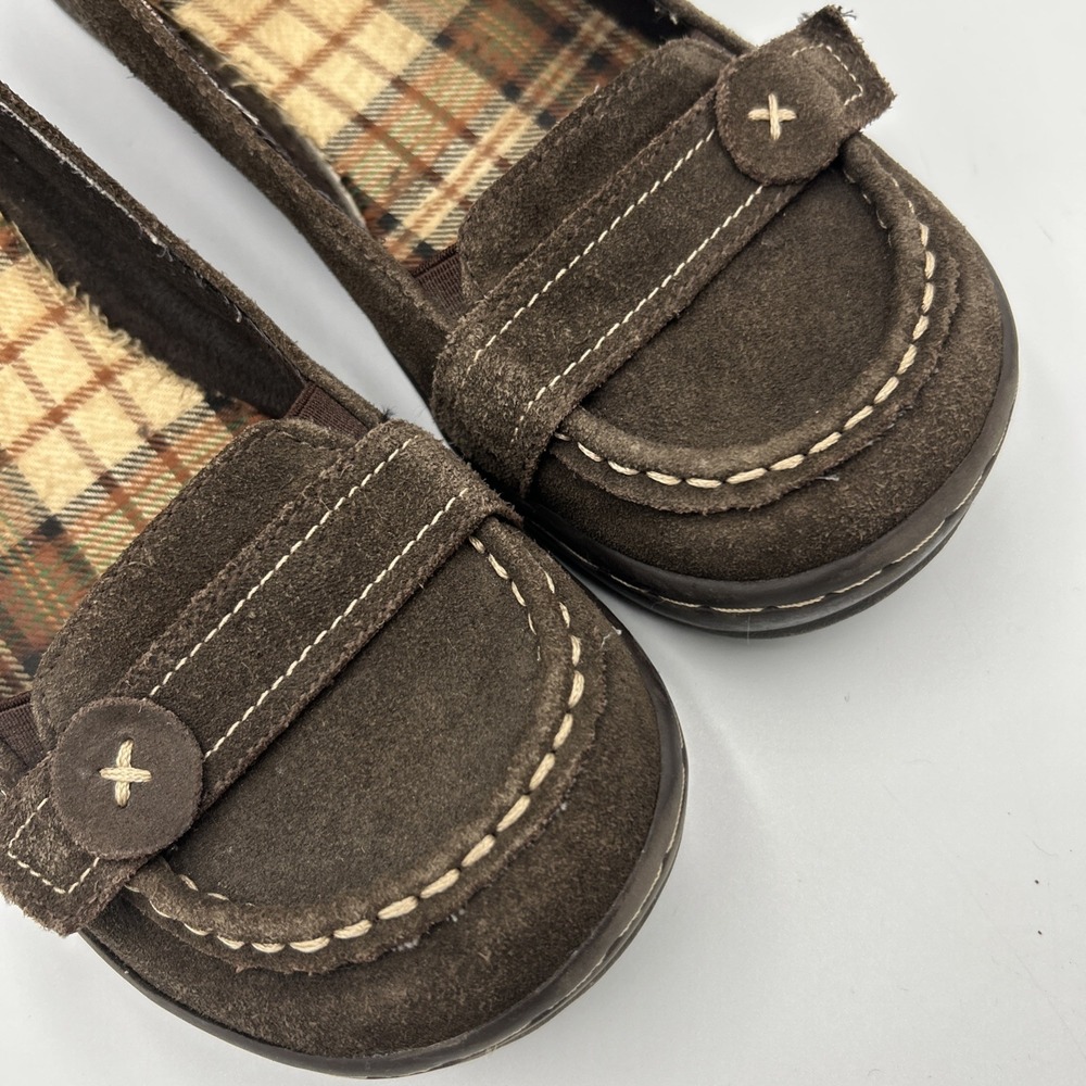 Rocket Dog Y2K Brown Suede Slip On Shoes 8.5 Whimsygoth Preppy Downtown Chic - Picture 4 of 14